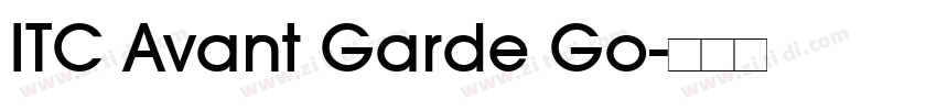 ITC Avant Garde Go字体转换